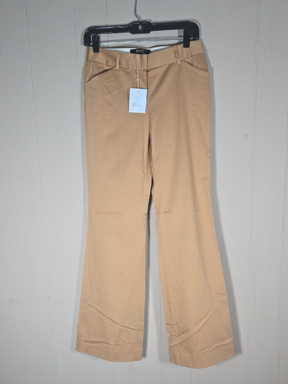 Body By Victoria Christie Fit Flare Pants Size 2 Y2K Low Rise Khaki Tan NWT